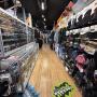Cherri Pow Snowboard Store & Service Centre Jindabyne's goggle display and facemasks