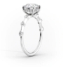 Radiant-Cut Diamond Engagement Ring with Delicate Accents