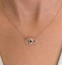 Diamond Evil Eye Necklace
