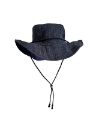 Black Safari Hat with String | Hemp made