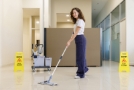 Commercial and office floor mopping