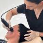 Geneo X Radiofrequency facial treatment on woman's face