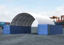 10m wide dome shelter