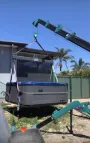 Mini crane lifting spa